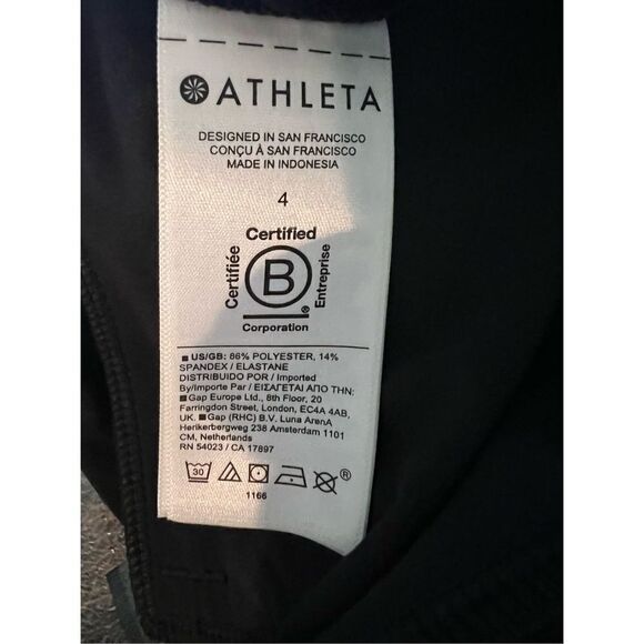 Athleta Women's Black Pull On Stretch Fabric Brooklyn Ankle Pant Size 4 NWT - Picture 5 of 6